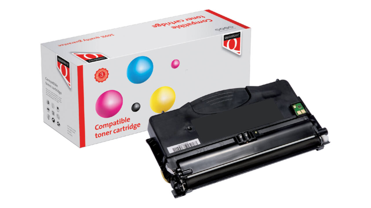 Tonercartridge Quantore alternatief tbv Lexmark 12016SE zwart