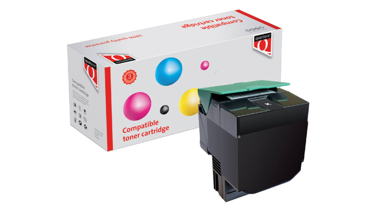Tonercartridge Quantore alternatief tbv Lexmark C540H1KG zwart