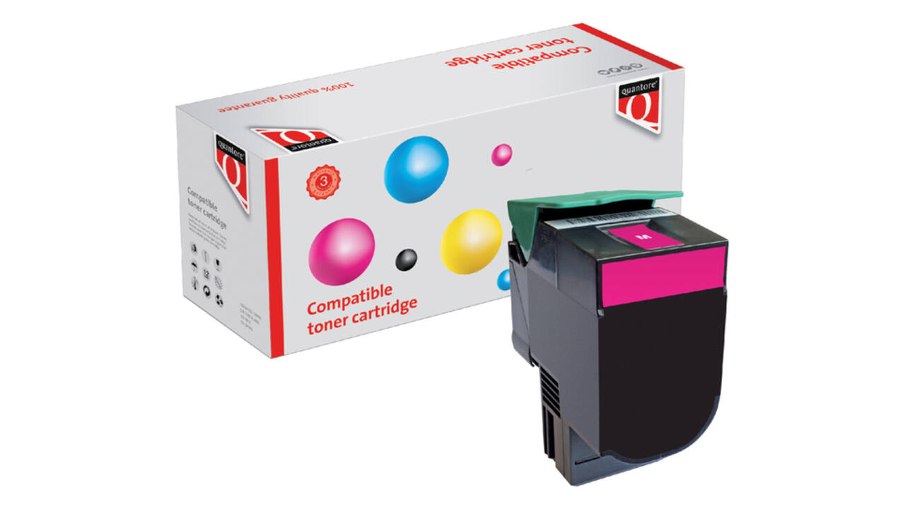 Tonercartridge Quantore alternatief tbv Lexmark C540H1MG rood