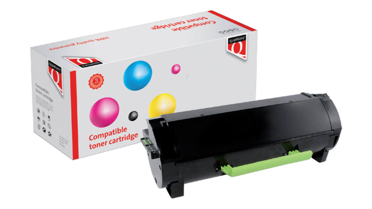 Tonercartridge Quantore alternatief tbv Lexmark 50F2000 zwart