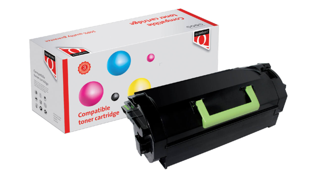 Tonercartridge Quantore alternatief tbv Lexmark 52D2000 zwart