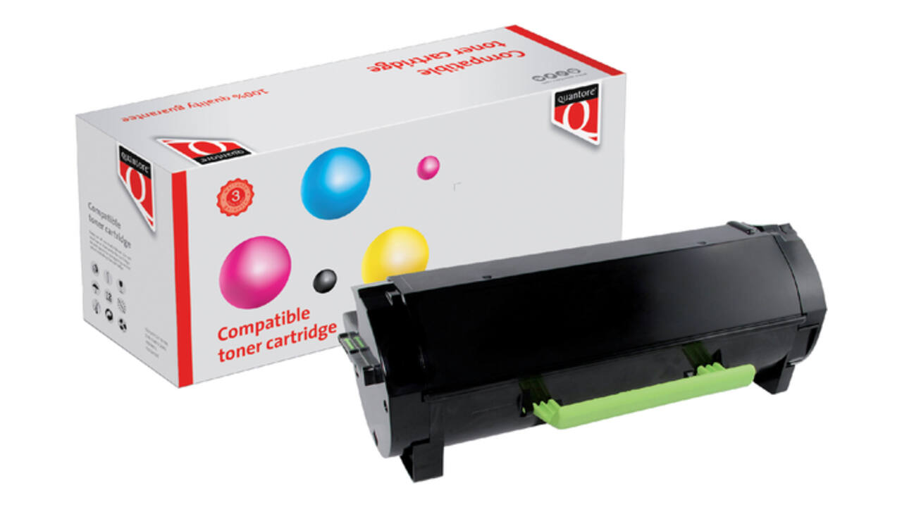 Tonercartridge Quantore alternatief tbv Lexmark 60F2H00 zwart