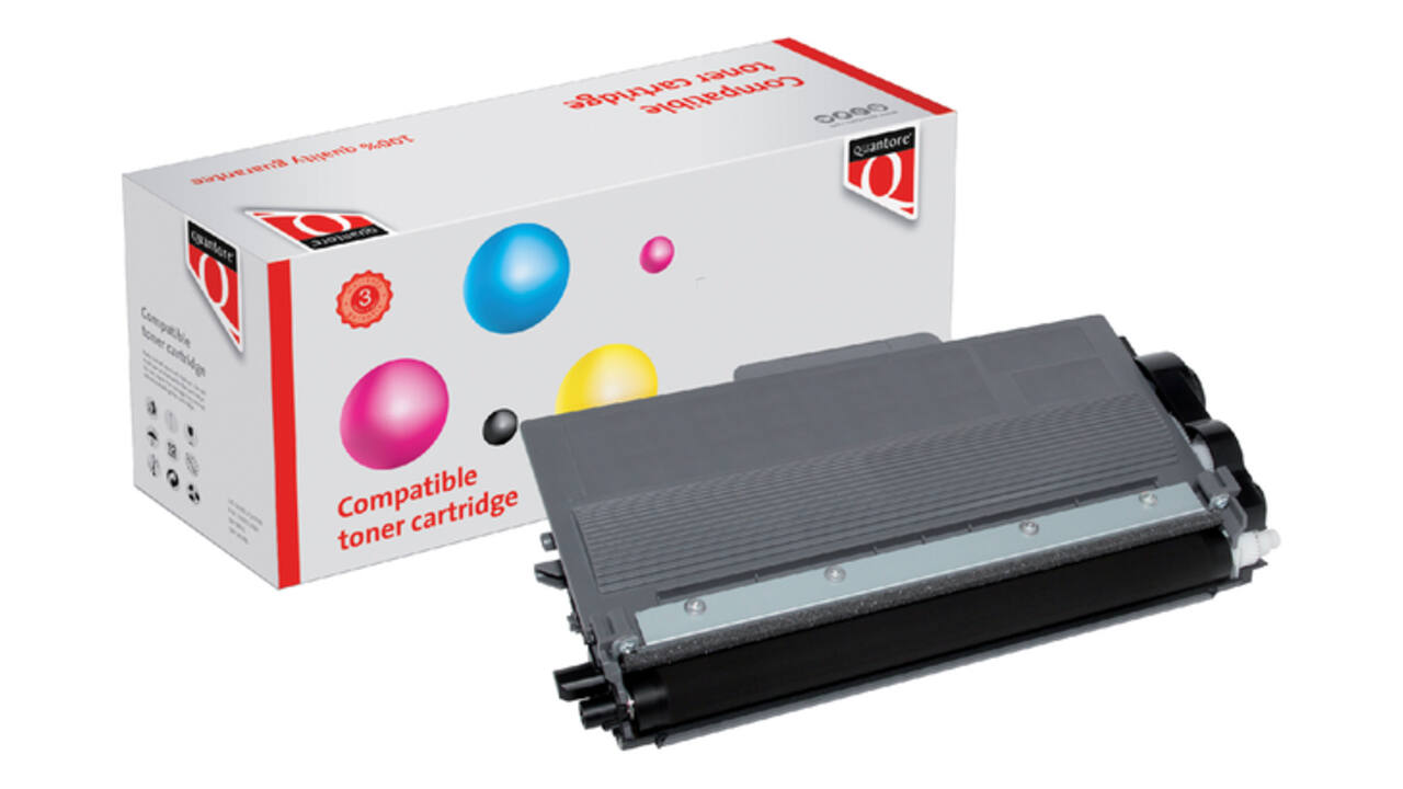 Toner Quantore alternatief tbv Brother TN-3380BK zwart