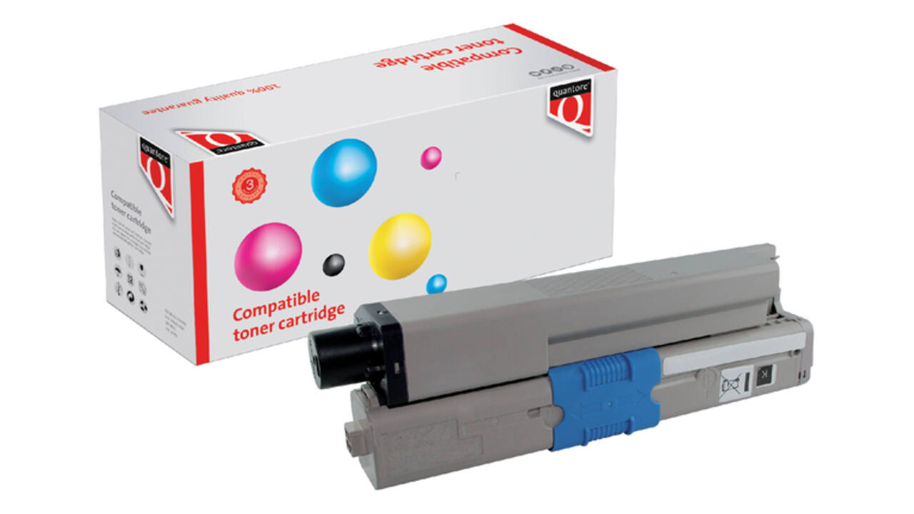 Toner Quantore alternatief tbv Oki 44973508 zwart