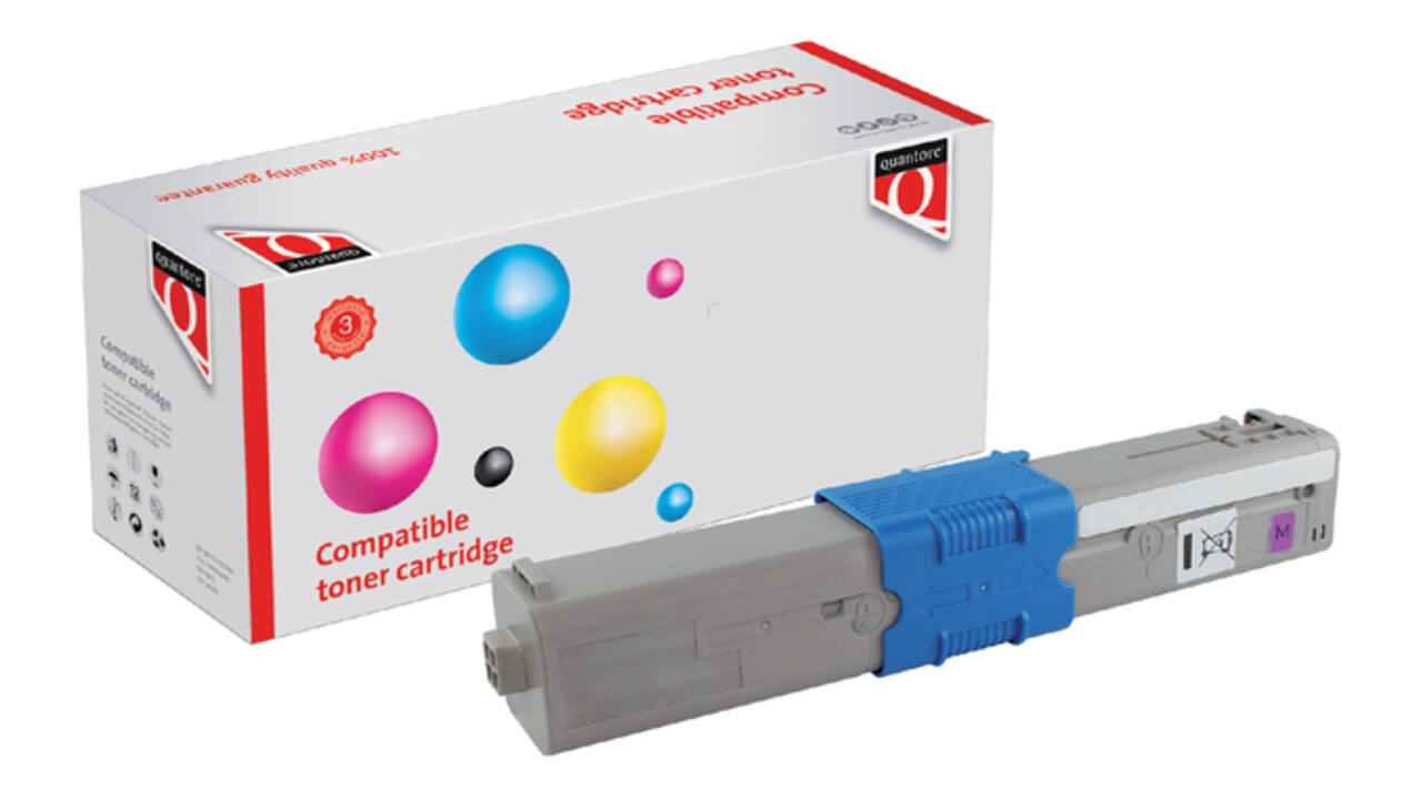 Toner Quantore alternatief tbv Oki 44469723 rood