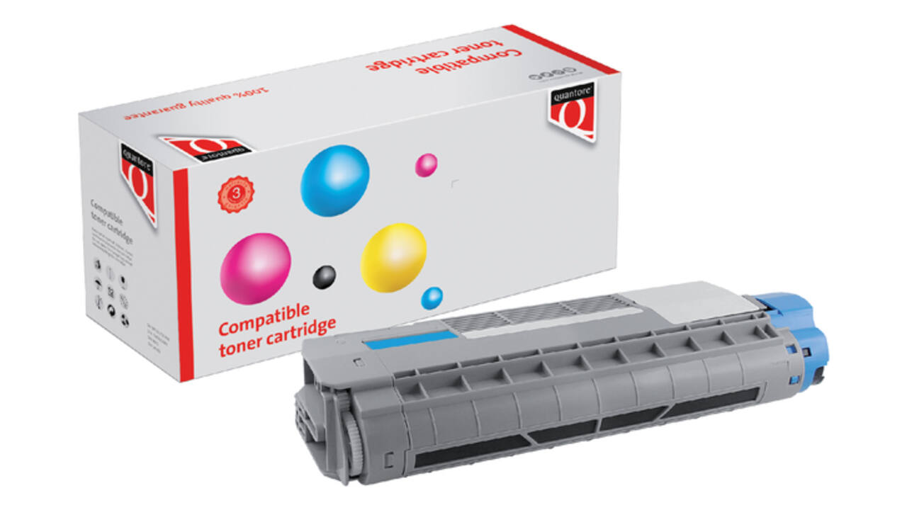 Toner Quantore alternatief tbv Oki 44315307 blauw