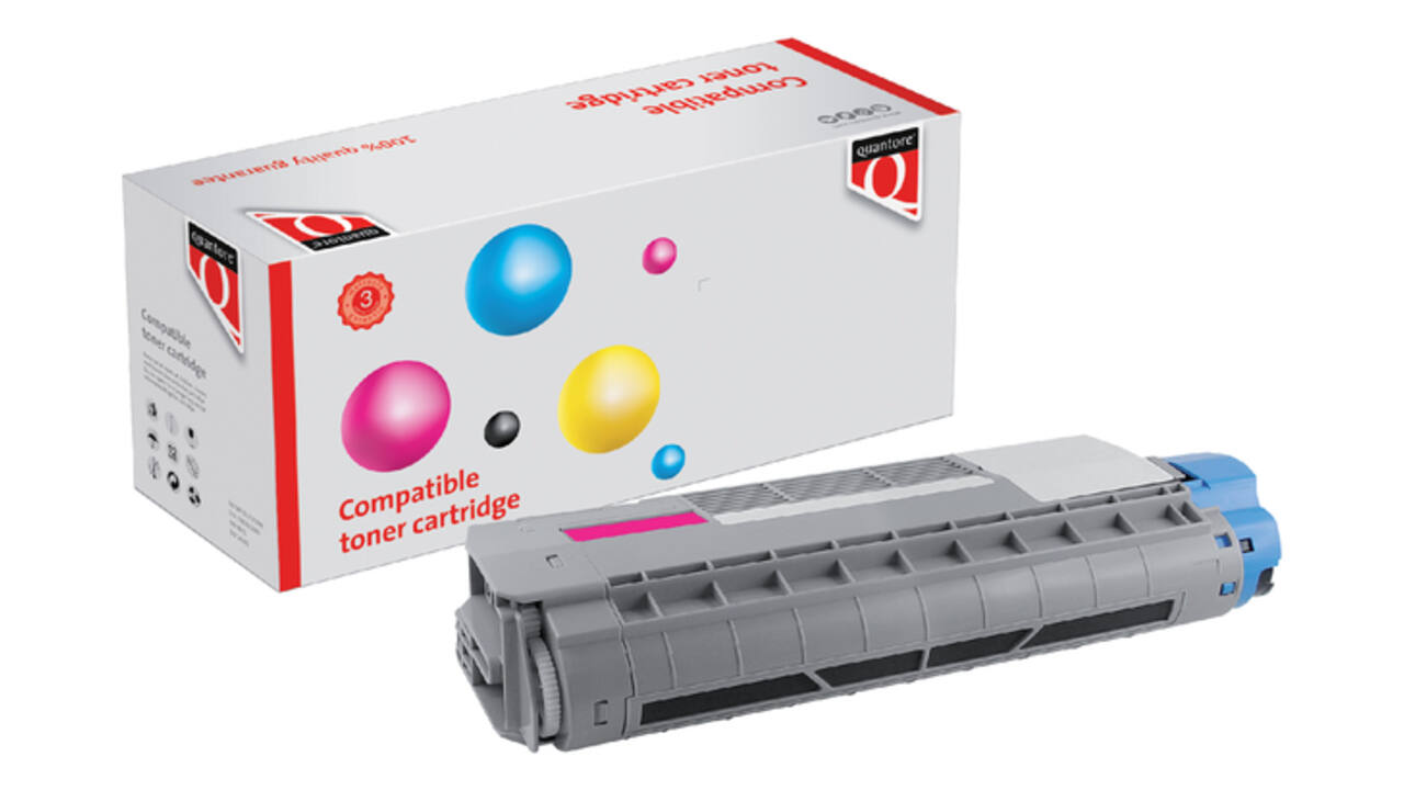 Toner Quantore alternatief tbv Oki 44315306 rood