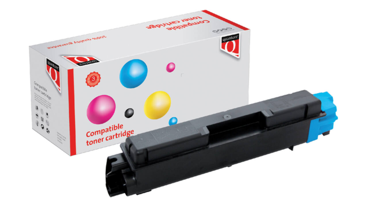 Toner Quantore alternatief tbv Kyocera TK-580C blauw