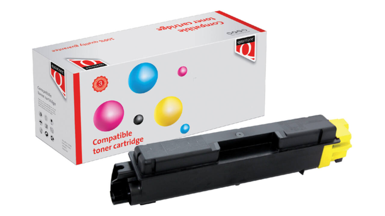 Toner Quantore alternatief tbv Kyocera TK-5140Y geel