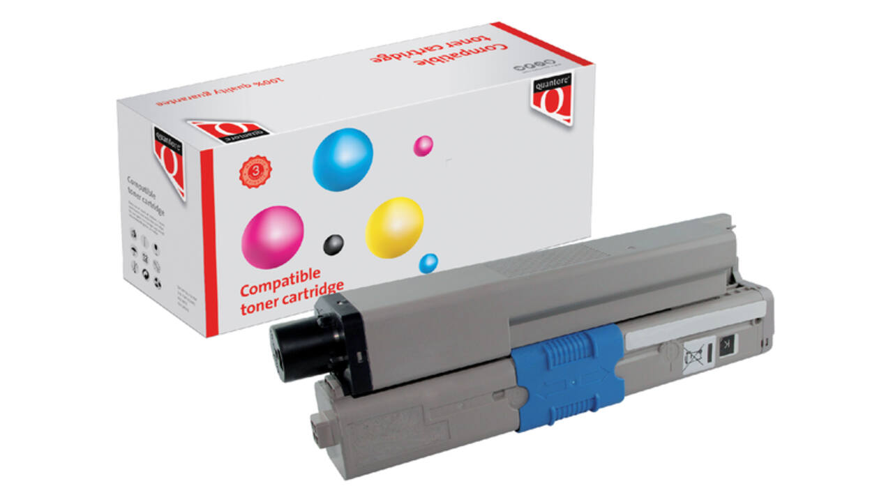 Toner Quantore alternatief tbv Oki 44973536 zwart