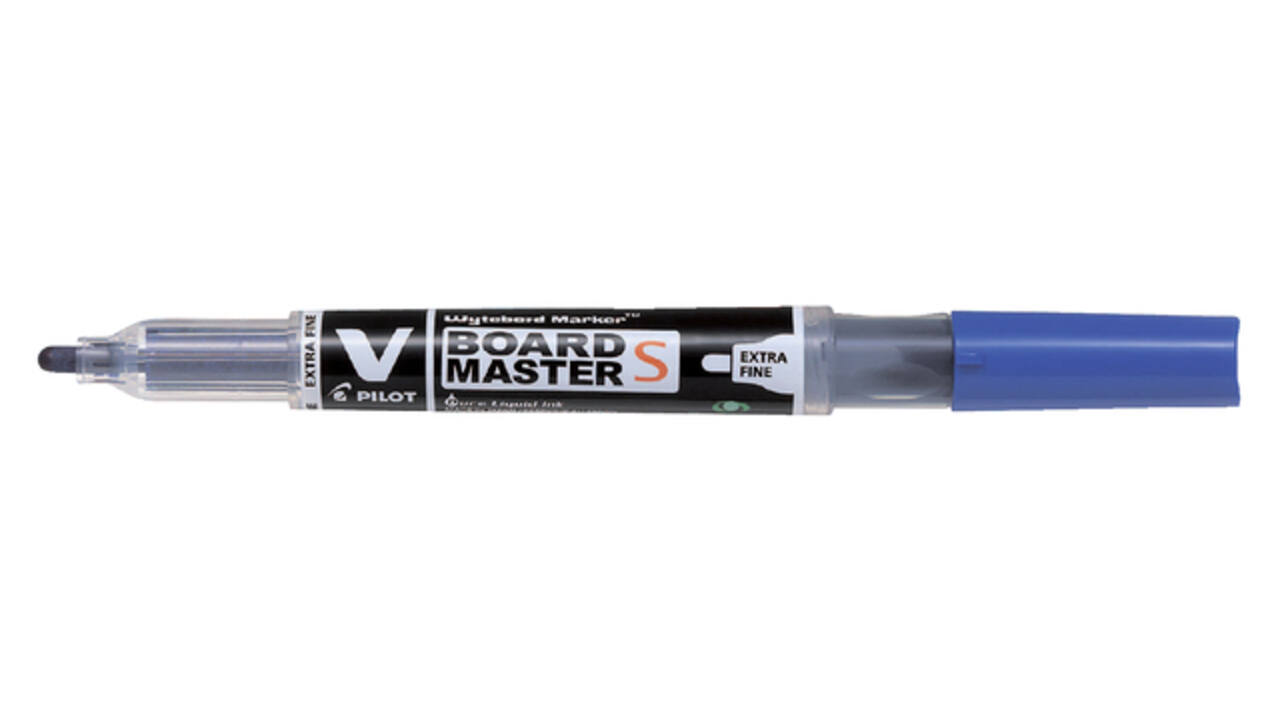 Whiteboardmarker Pilot rond extra fijn blauw