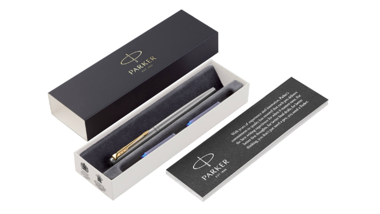 Vulpen Parker Jotter stainless steel GT medium