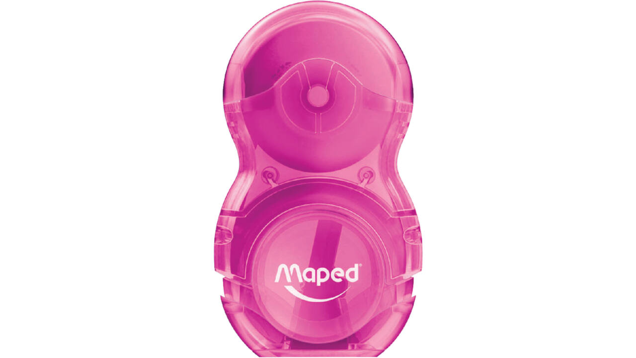 Puntenslijper Maped Loopy 1gaats met gum display á 24 stuks assorti