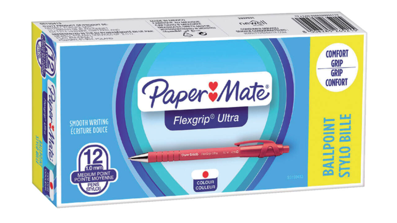 Balpen Paper Mate Flexgrip Ultra medium rood