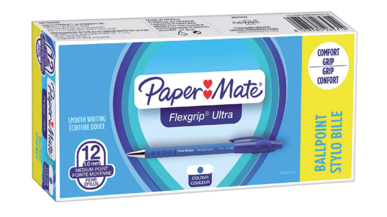 Balpen Paper Mate Flexgrip Ultra medium blauw