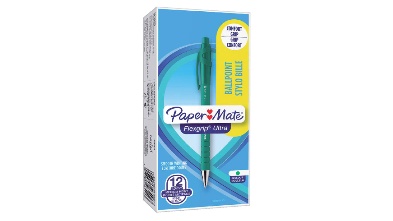 Balpen Paper Mate Flexgrip Ultra medium groen