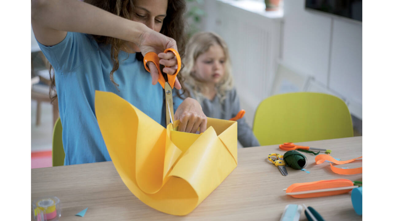 Schaar Fiskars Classic universeel 21cm oranje