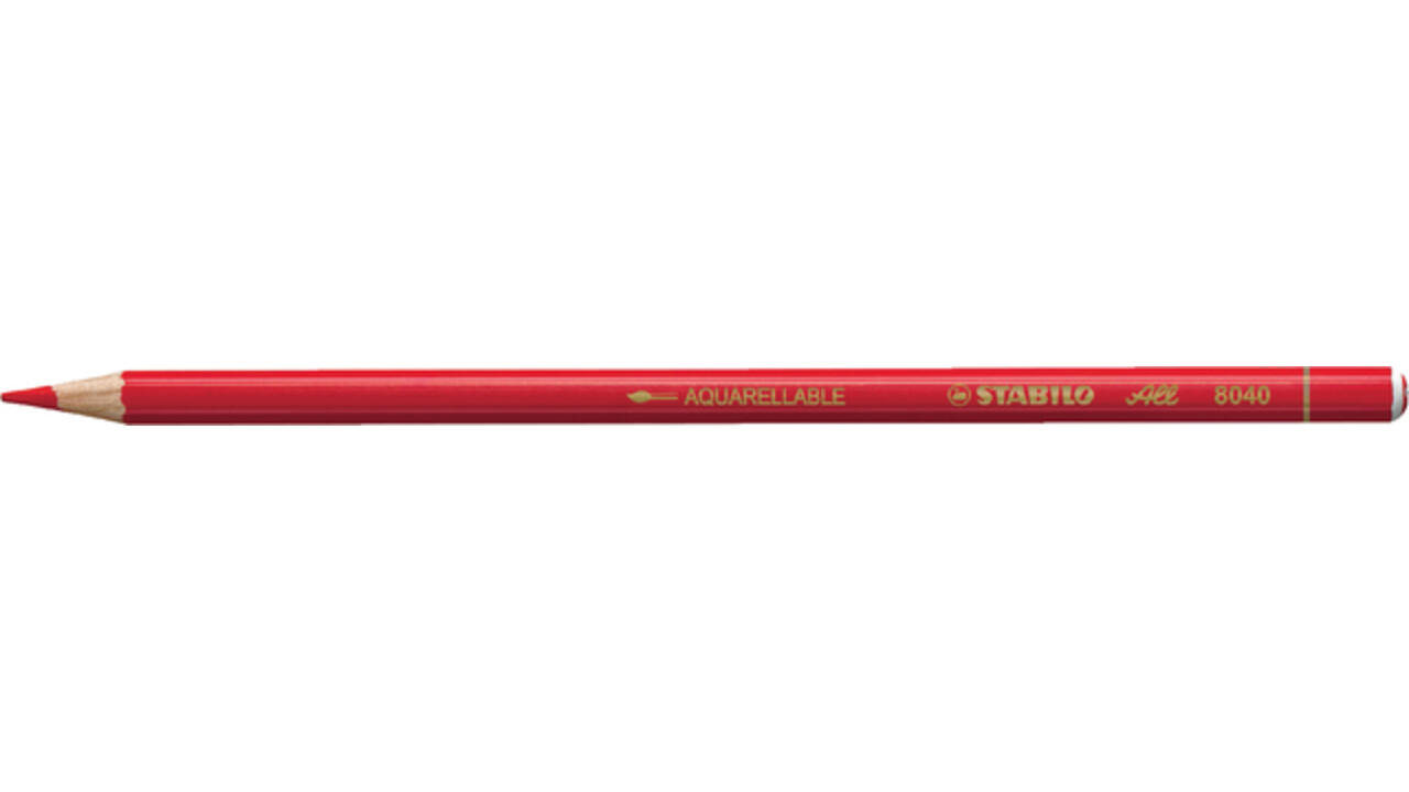 Kleurpotloden STABILO All 8040 rood
