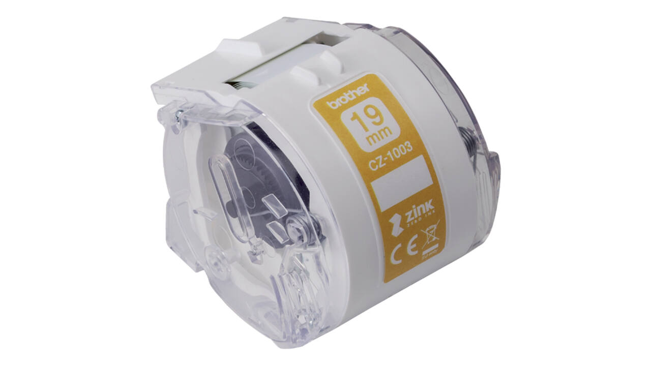 Etiket Brother CZ-1003 multifunctioneel 19mm 1 rol á 5m wit