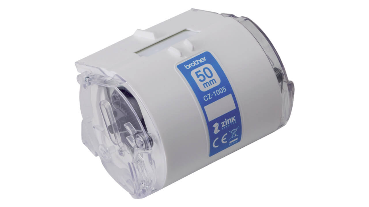 Etiket Brother CZ-1005 multifunctioneel 50mm 1 rol á 5m wit