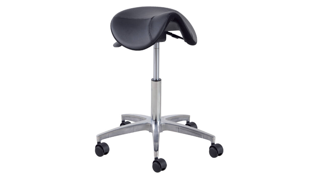 Zadelkruk Matera medium aluminium voetenkruis hoogte 54-72cm