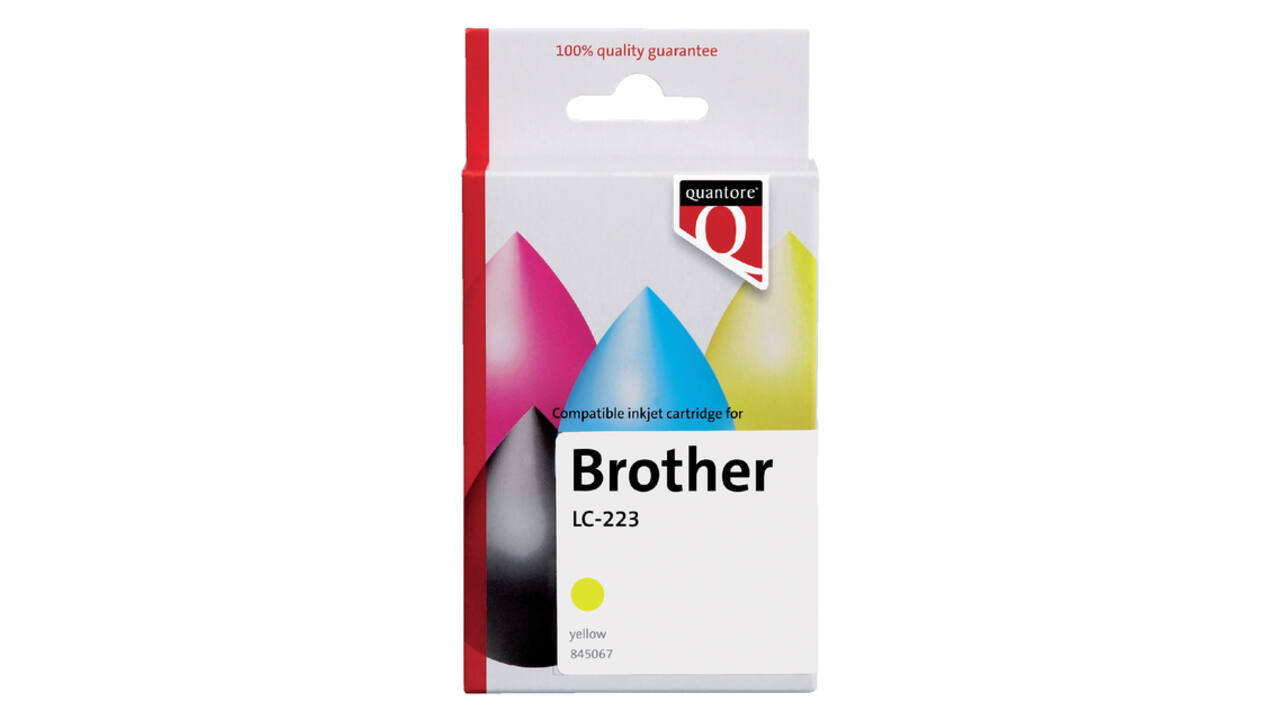 Inktcartridge Quantore alternatief tbv Brother LC-223 geel