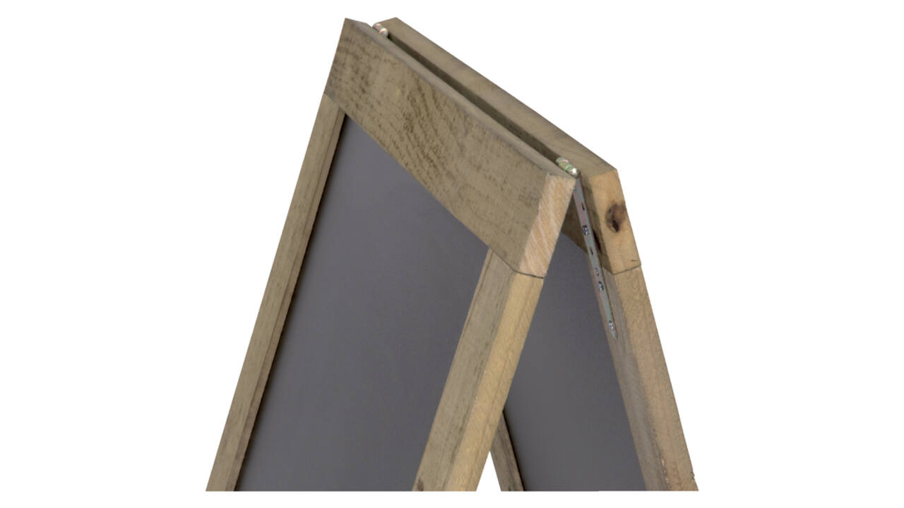Stoepbord Securit 720x1310x40mm steigerhout
