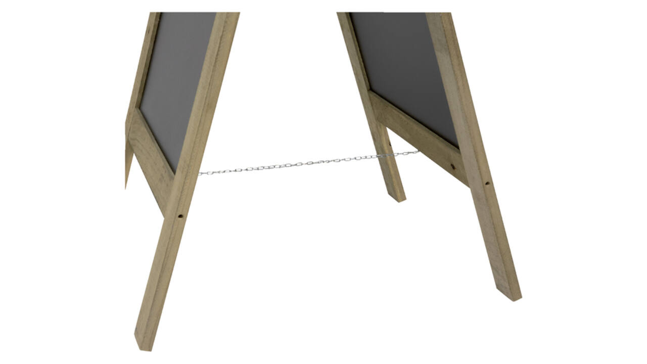 Stoepbord Securit 720x1310x40mm steigerhout