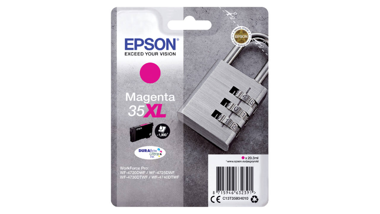Inktcartridge Epson 35XL T3593 rood