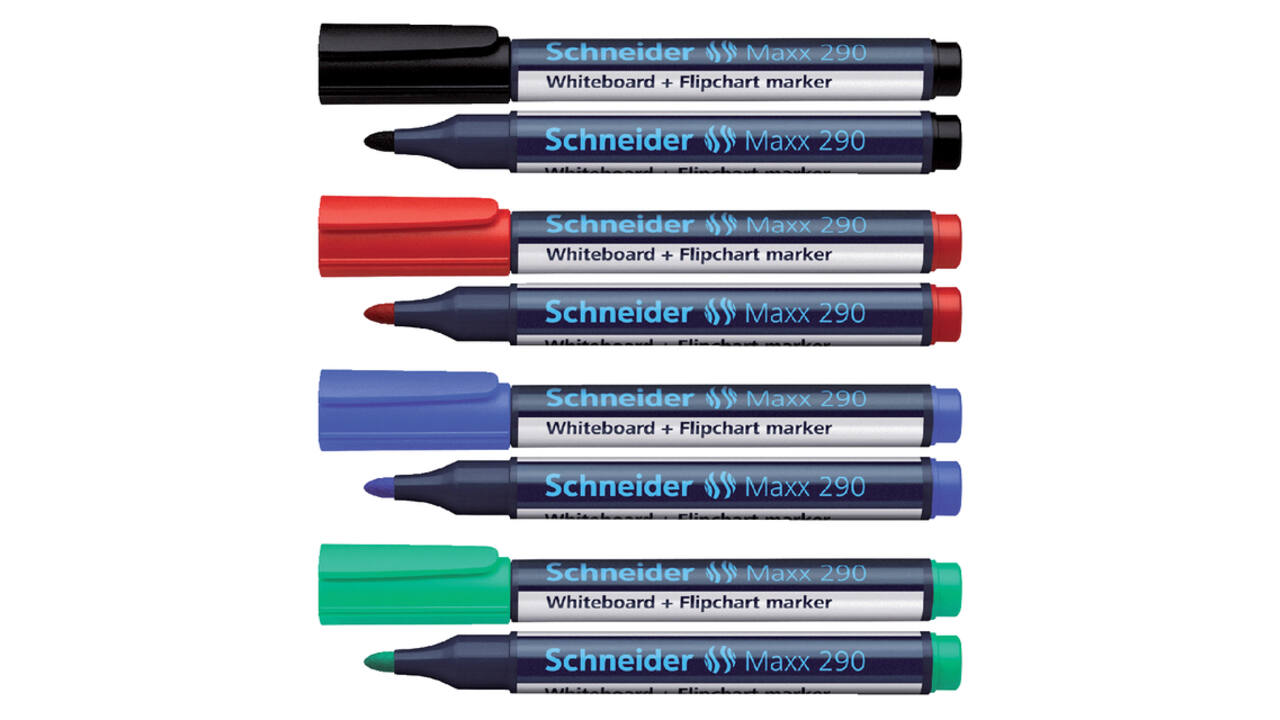 Whiteboardmarker Schneider Maxx 290 rond 2-3mm zwart