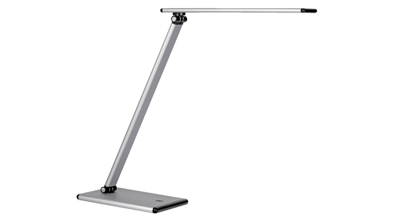 Bureaulamp Unilux Terra led aluminium grijs
