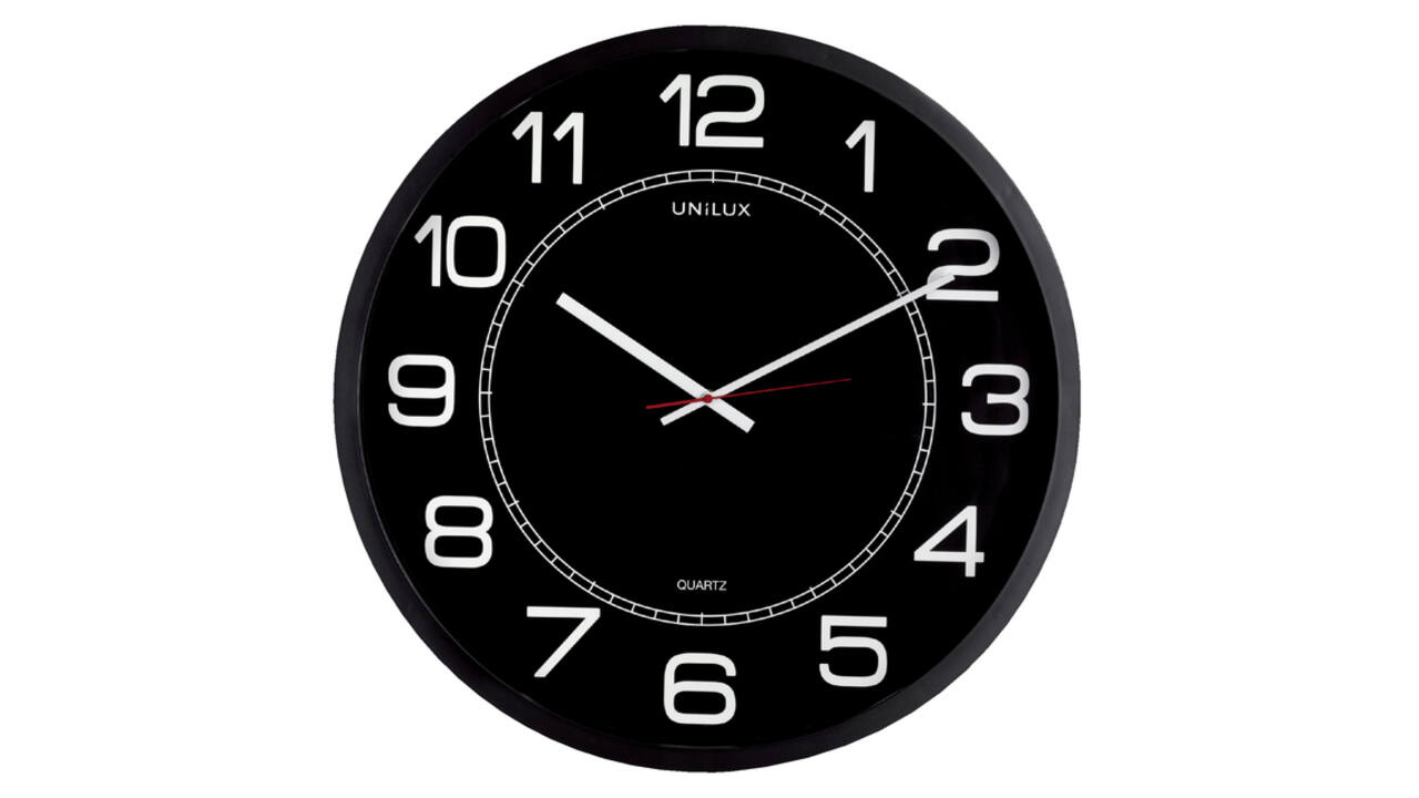 Wandklok Unilux Mega Ø 57.5cm zwart