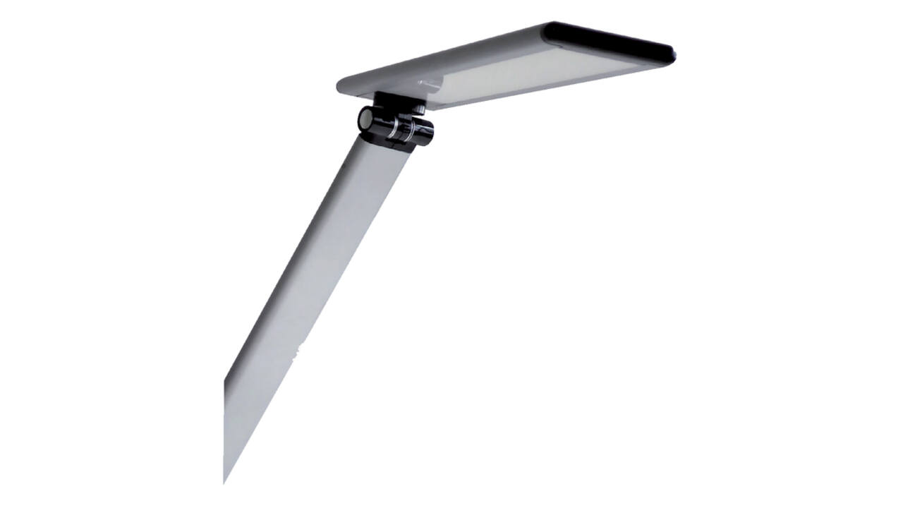 Bureaulamp Unilux Terra led aluminium grijs