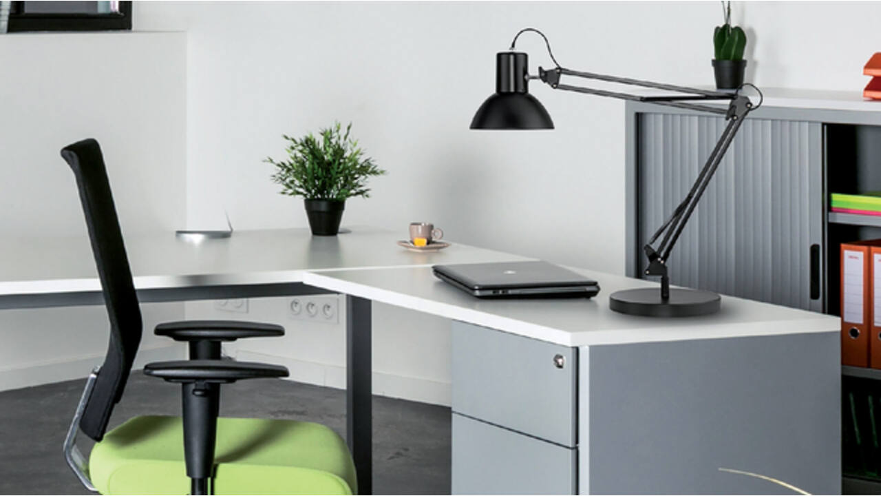 Bureaulamp Unilux Success 66 led tafelklem zwart
