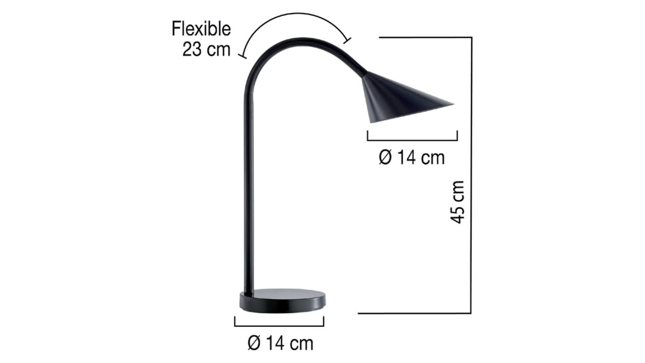 Bureaulamp Unilux Sol led zwart