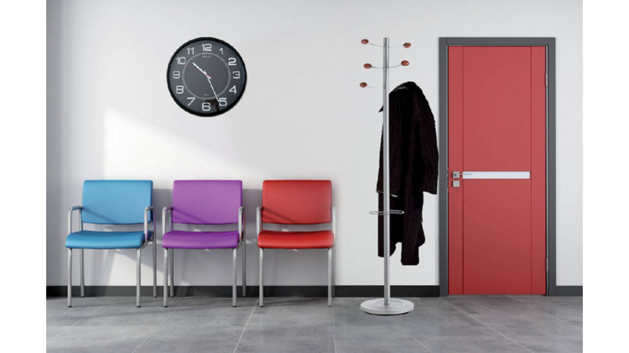 Wandklok Unilux Mega Ø 57.5cm zwart