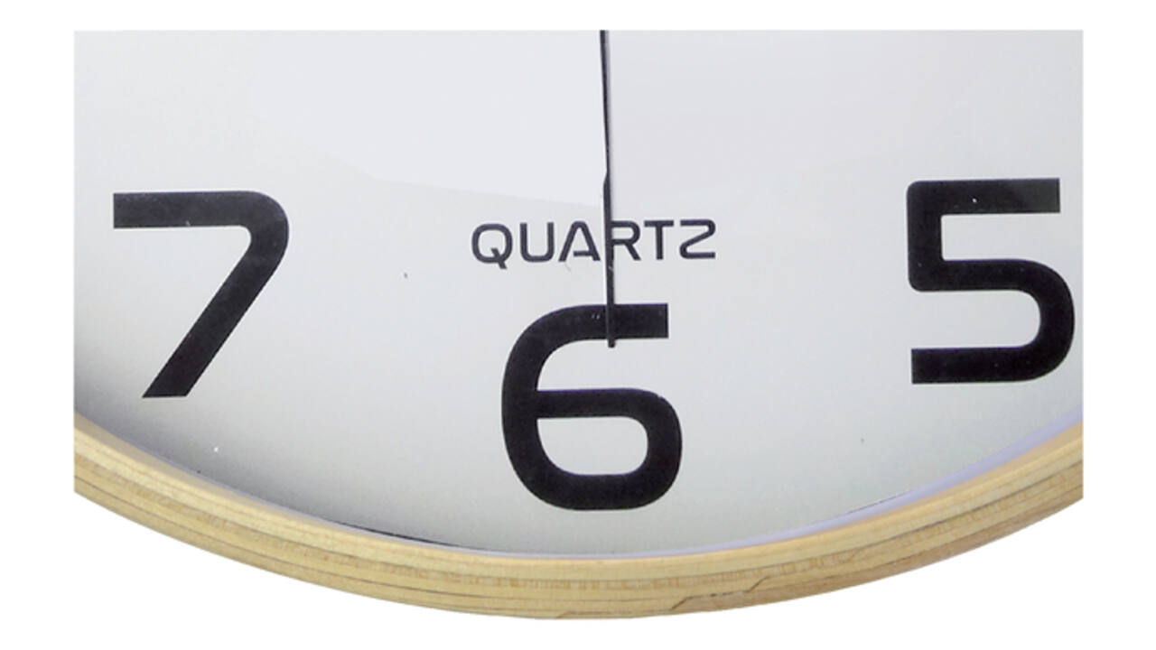 Wandklok Unilux Baltic hout wit