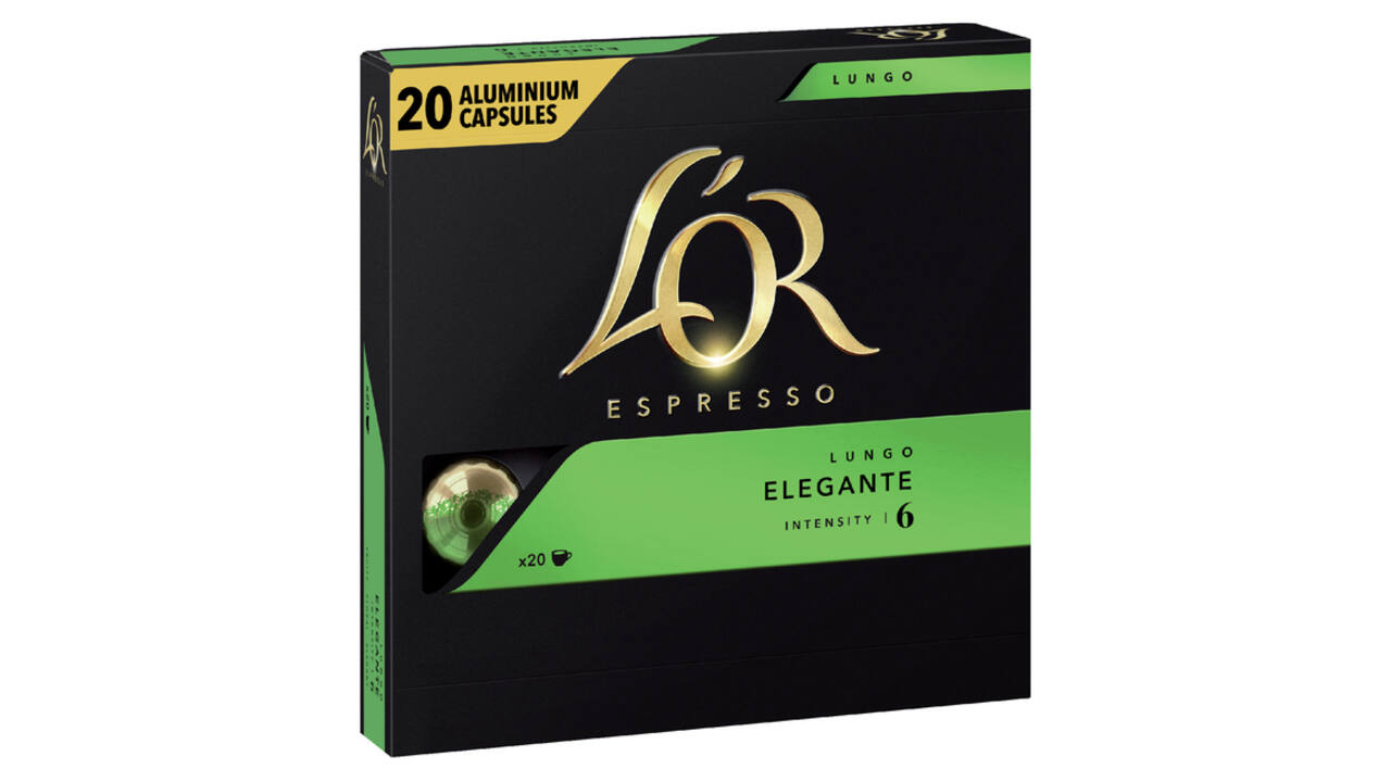 Koffiecups L'Or espresso Lungo Elegante 20 stuks