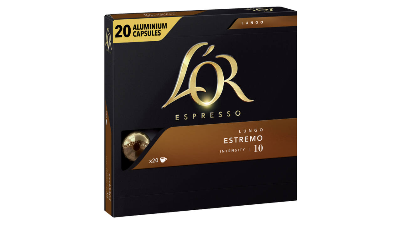 Koffiecups L'Or espresso Lungo Estremo 20 stuks