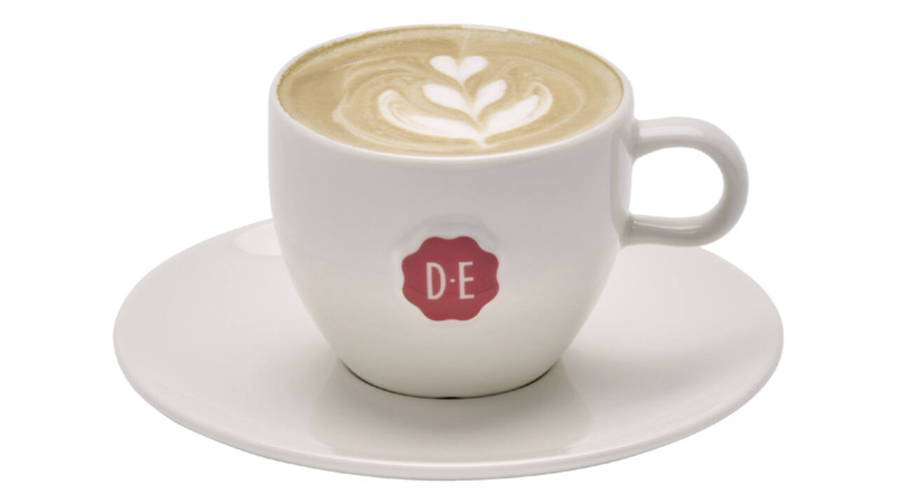 Kopje Douwe Egberts cappuccino 180ml wit 12 stuks