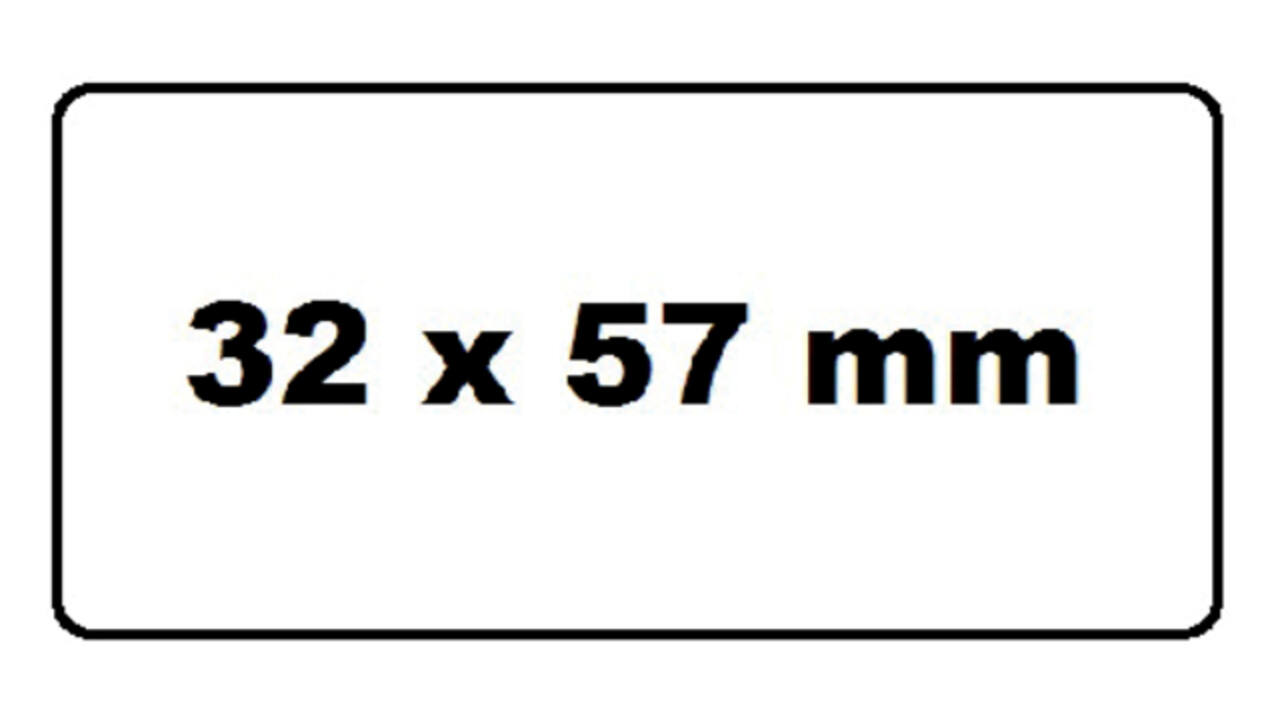 Labeletiket Quantore 11354 57mmx32mm adres wit 1000 stuks