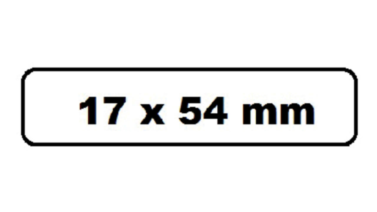 Labeletiket Quantore DK-11204 17x54mm wit 400 stuks
