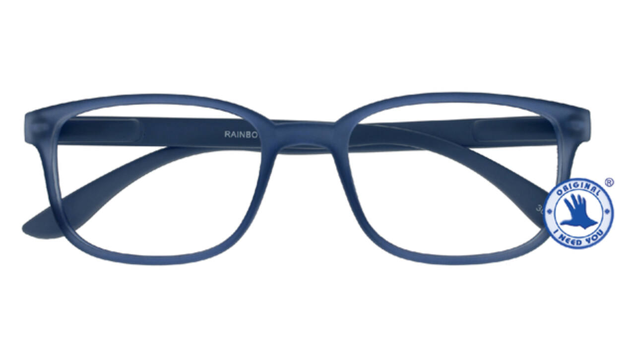 Leesbril I Need You +3.00 dpt Rainbow blauw