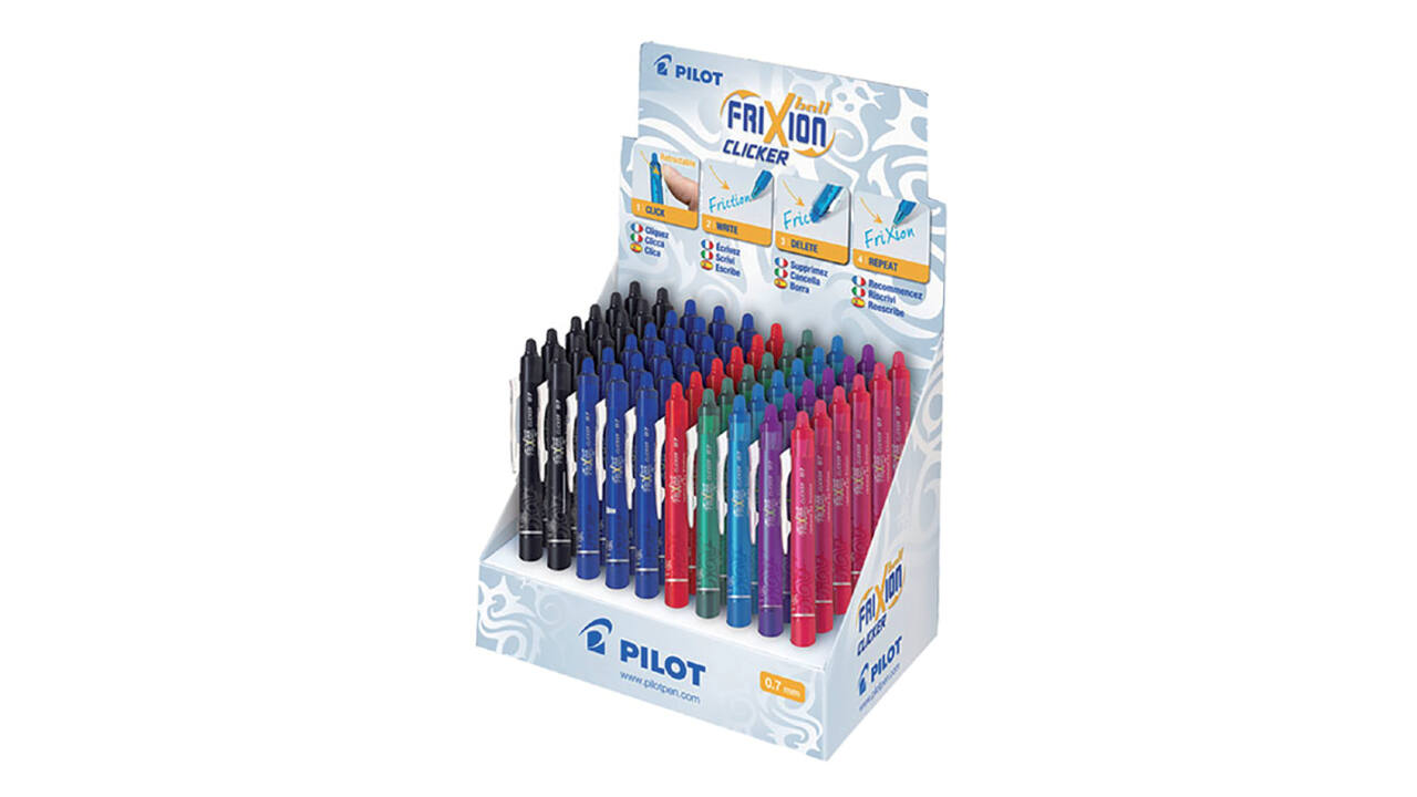 Rollerpen PILOT friXion clicker medium assorti