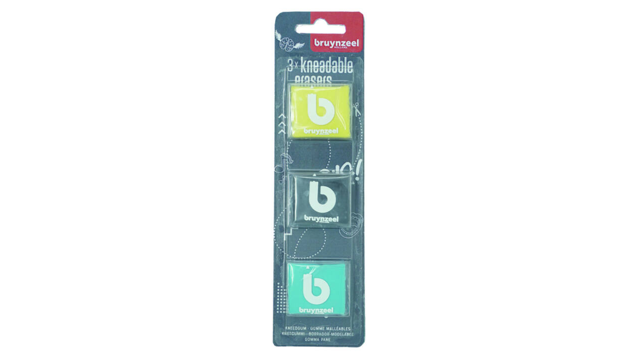 Kneedgum Bruynzeel Teens set à 3 kleuren