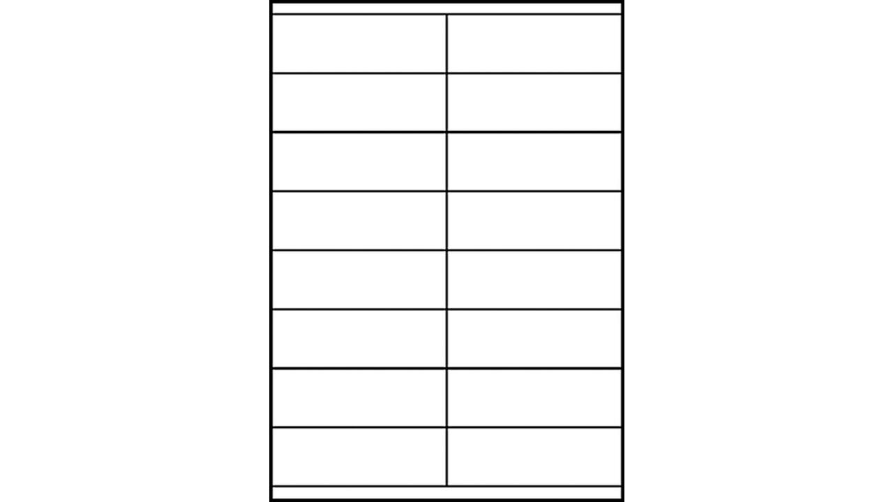 Etiket Avery 3423 105x35mm wit 1600 stuks