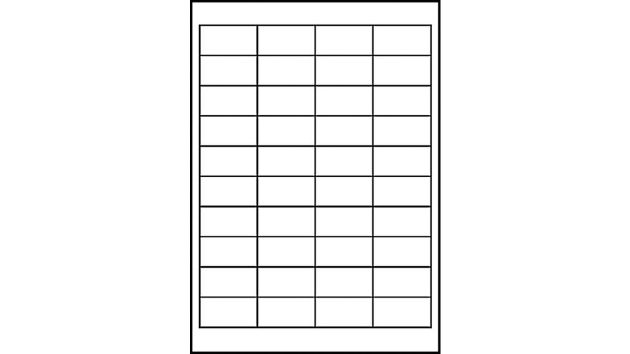 Etiket Avery 3657 48.5x25.4mm wit 4000 stuks