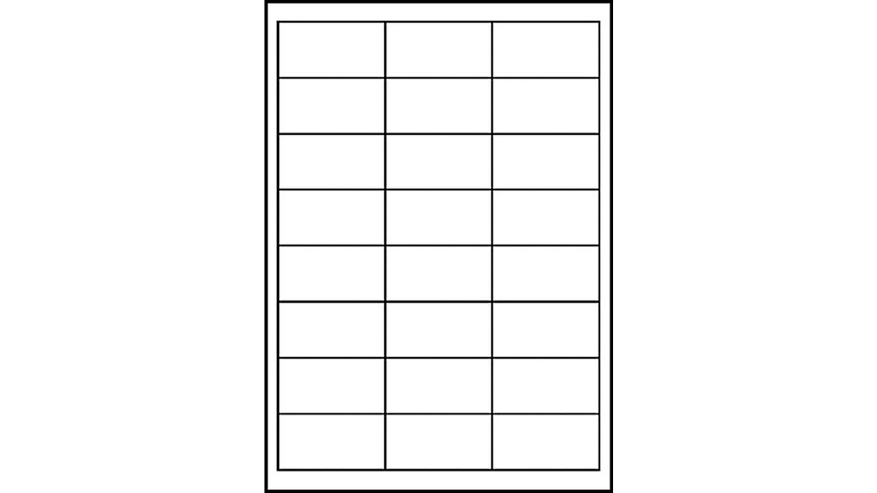 Etiket Avery 3658 64.6x33.8mm wit 4800 stuks