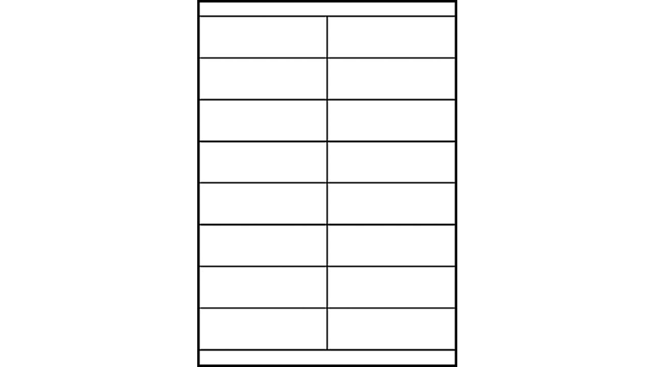 Etiket Avery 3665 105x33.8mm wit 1600 stuks