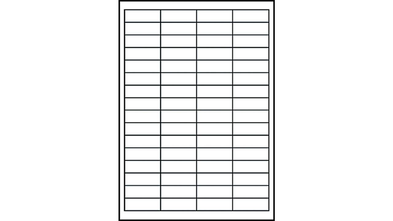 Etiket Avery 3667-200 48.5x16.9mm wit 12800 stuks